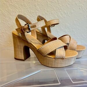 Dolce Vita Bamboo Platform Heels